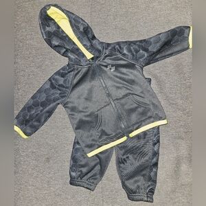 Kids Gray and Yellow Matching Sweatsuit